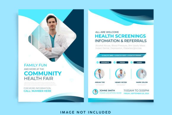Download Community Health Fair Double-sided Flyer - Health Collection