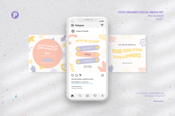 Download Organic Social Media Kit Instagram Post - Social media kit Collection