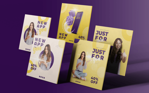 Download Social Media Templates-App-Tech-09-22 - Media templates Collection