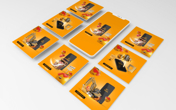 Download Social Media Templates-App-Tech-011-22 - Media templates Collection