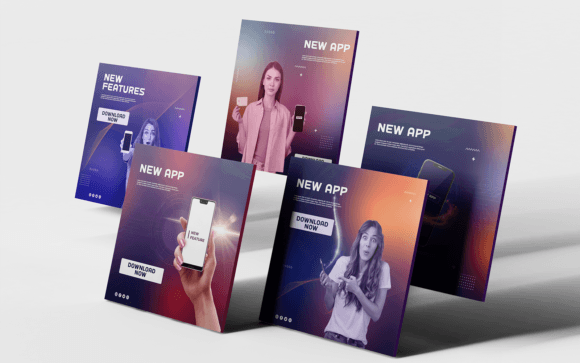 Download Social Media Templates-App-Tech-010-22 - Media templates Collection