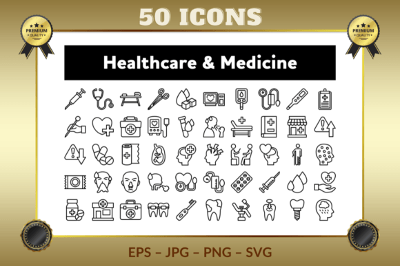 Download Healthcare &amp; Medicine Outline Icons - Health Collection