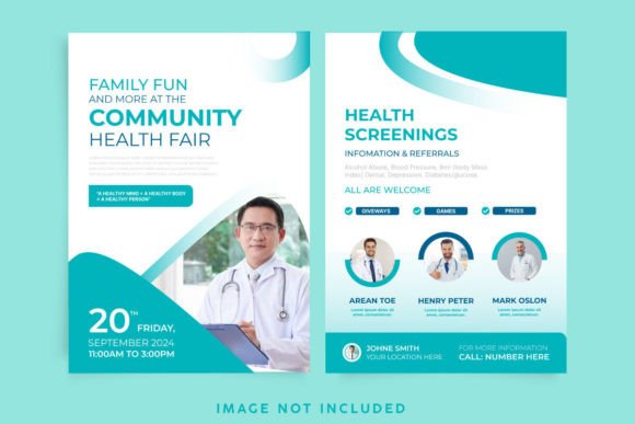 Download Community Health Fair Double-sided Flyer - Health Collection