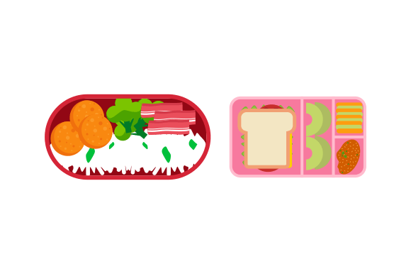 Download Lunchbox Containers with Bright Content - Bright content Collection