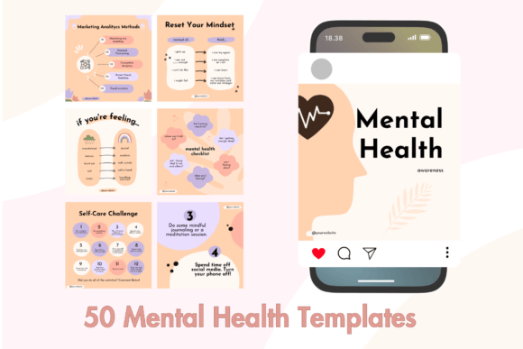 Download Mental Health Instagram Templates - Health Collection