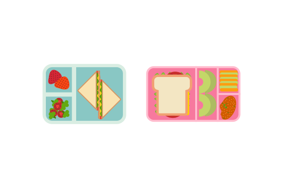 Download Lunchbox Containers with Bright Content - Bright content Collection