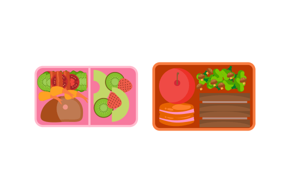Download Lunchbox Containers with Bright Content - Bright content Collection