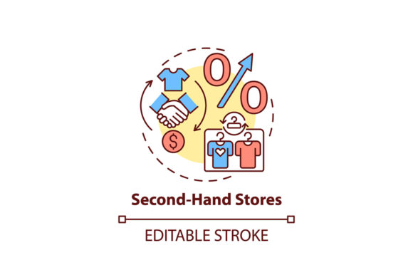 Download Second-hand Stores Concept Icon - Stores Collection